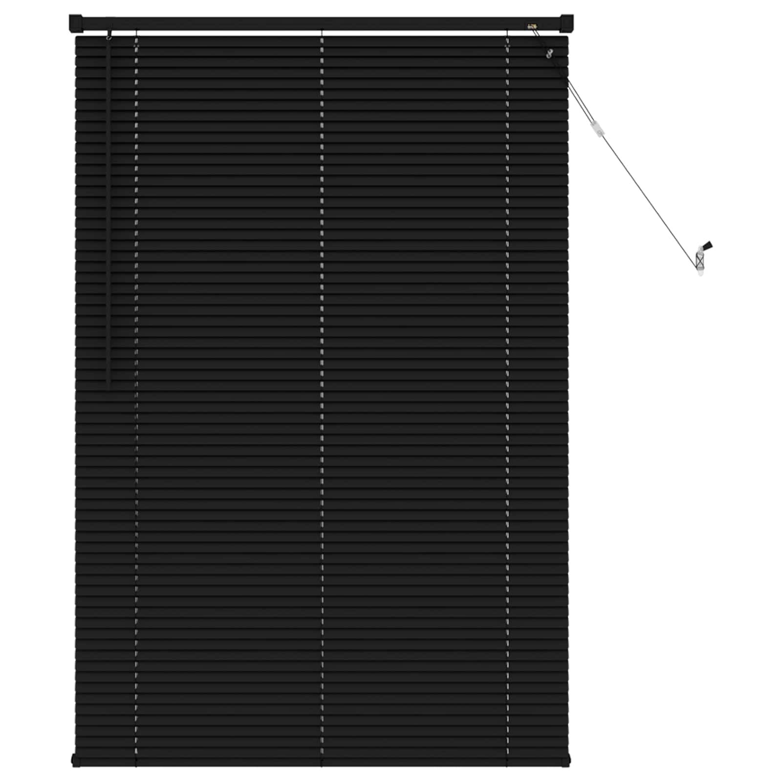 Venecijanska roleta Crna 150 x 80 cm PVC