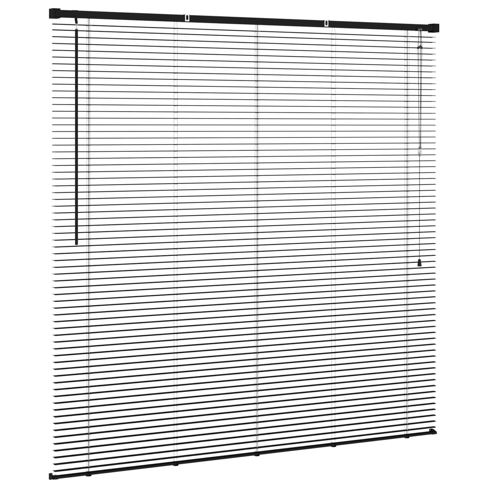 Venecijanska roleta Crna 150 x 150 cm 25 mm PVC