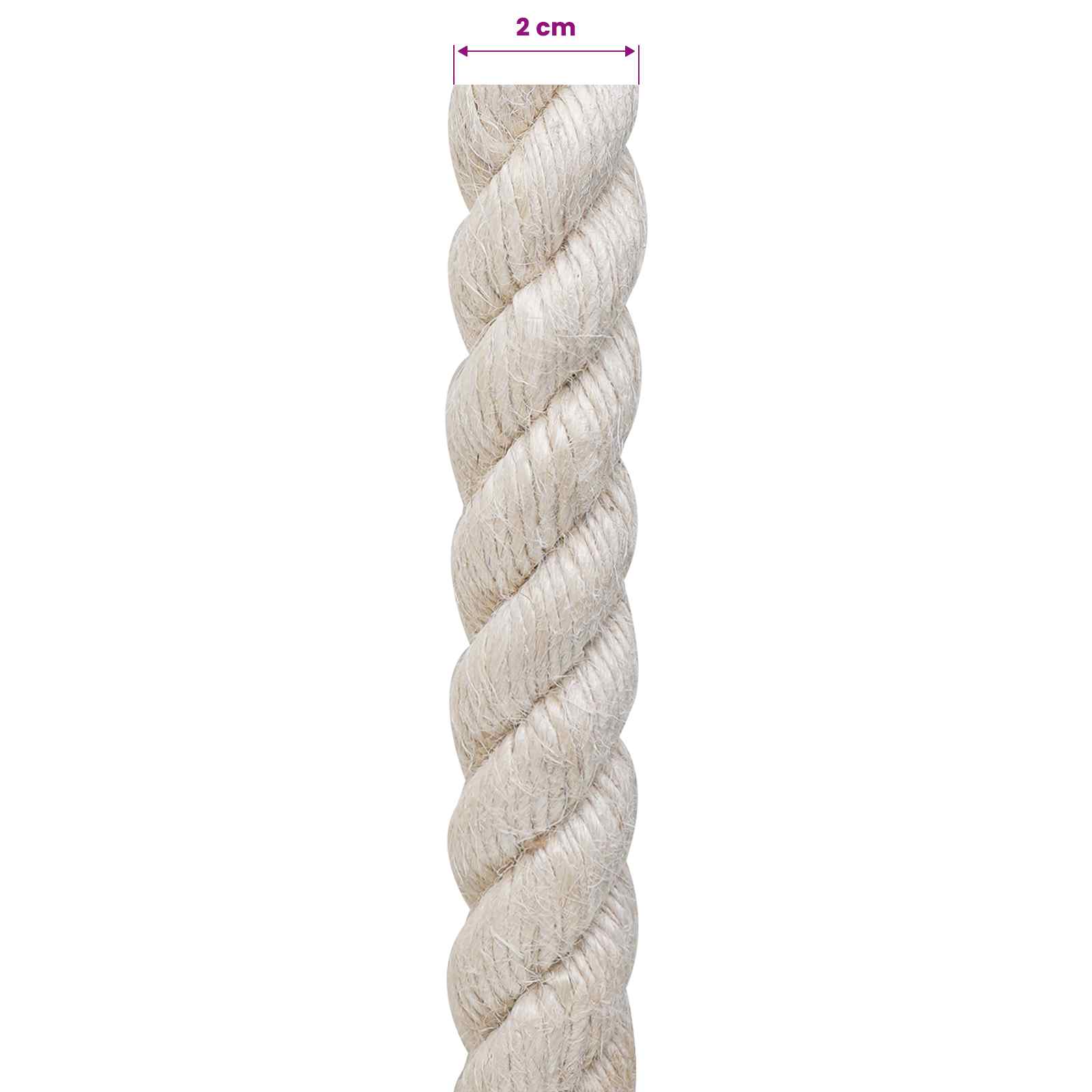 Uže od jute 20 Bijela 100% Juta Tossa