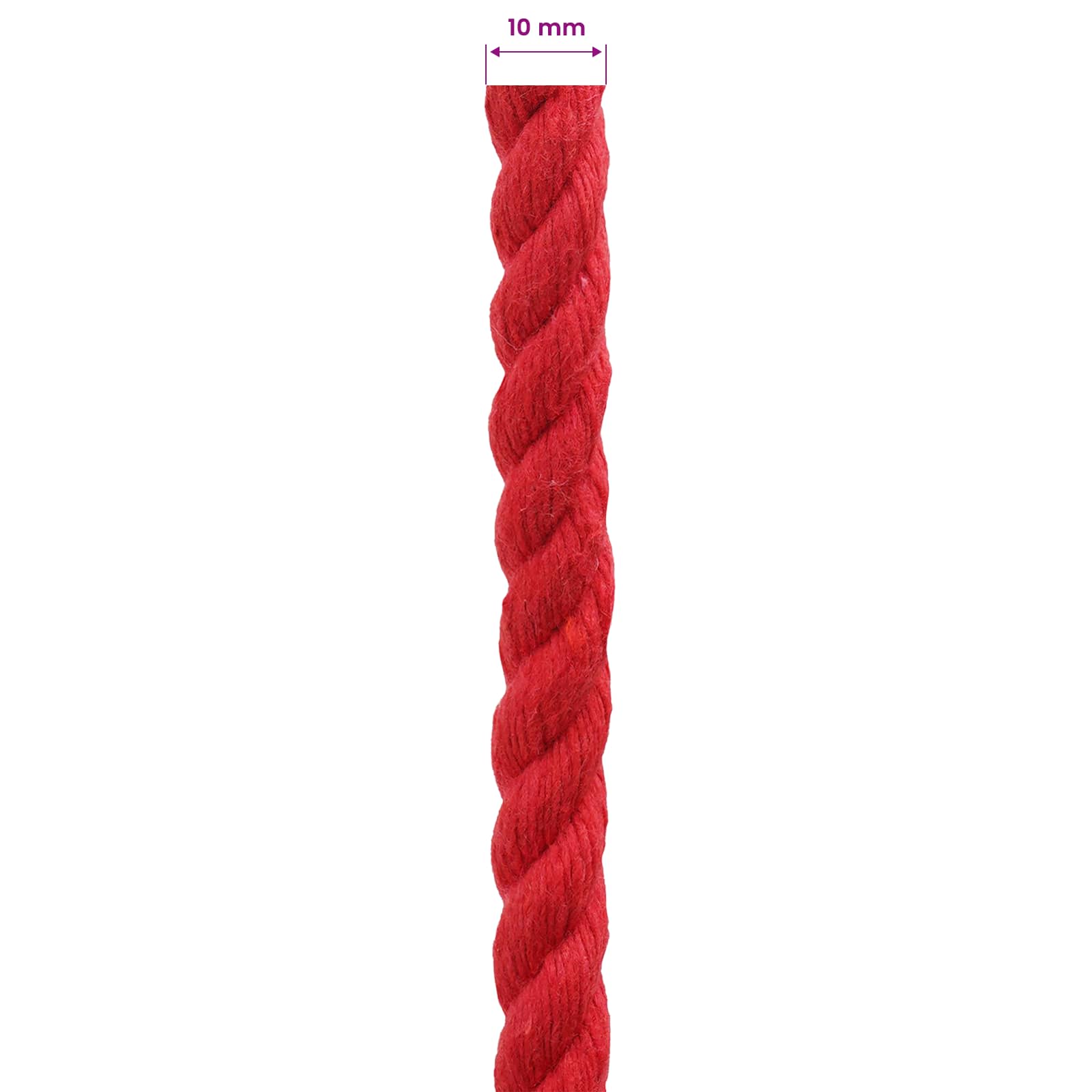 Konop Crvena 1 x 1 x 5000 cm Pamuk