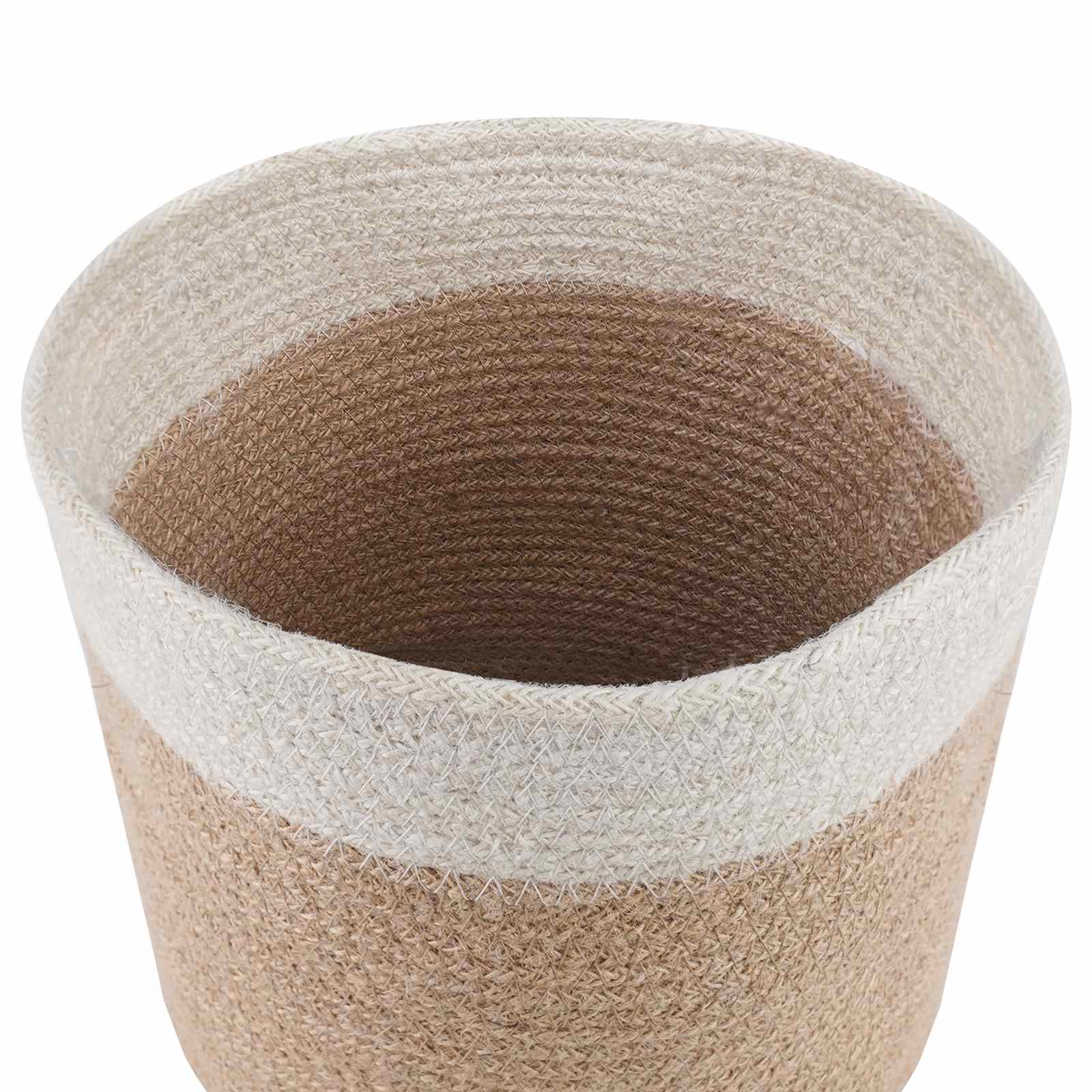 Set saksija za biljke 2 pcs Prirodna i bijela Ø 21 x 21 cm