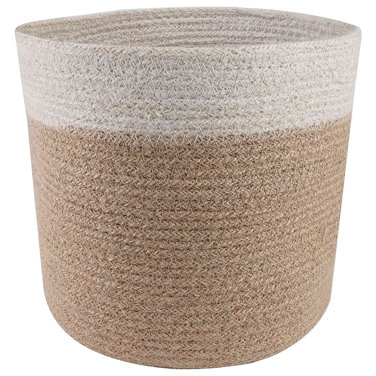 Set saksija za biljke 2 pcs Prirodna i bijela Ø 21 x 21 cm