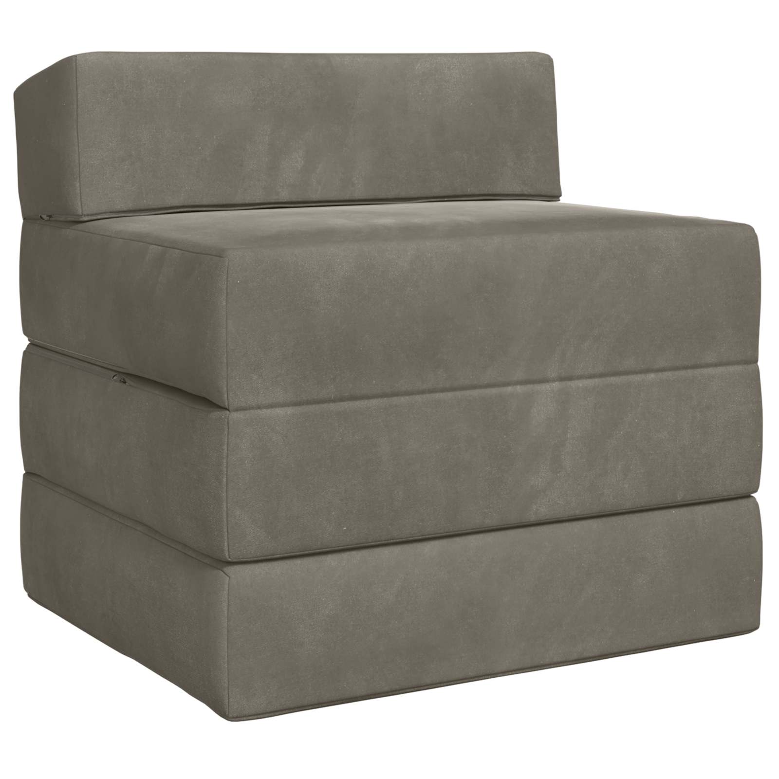 Sofa na razvlačenje Svjetlosiva 200 x 70 x 15 cm Baršun