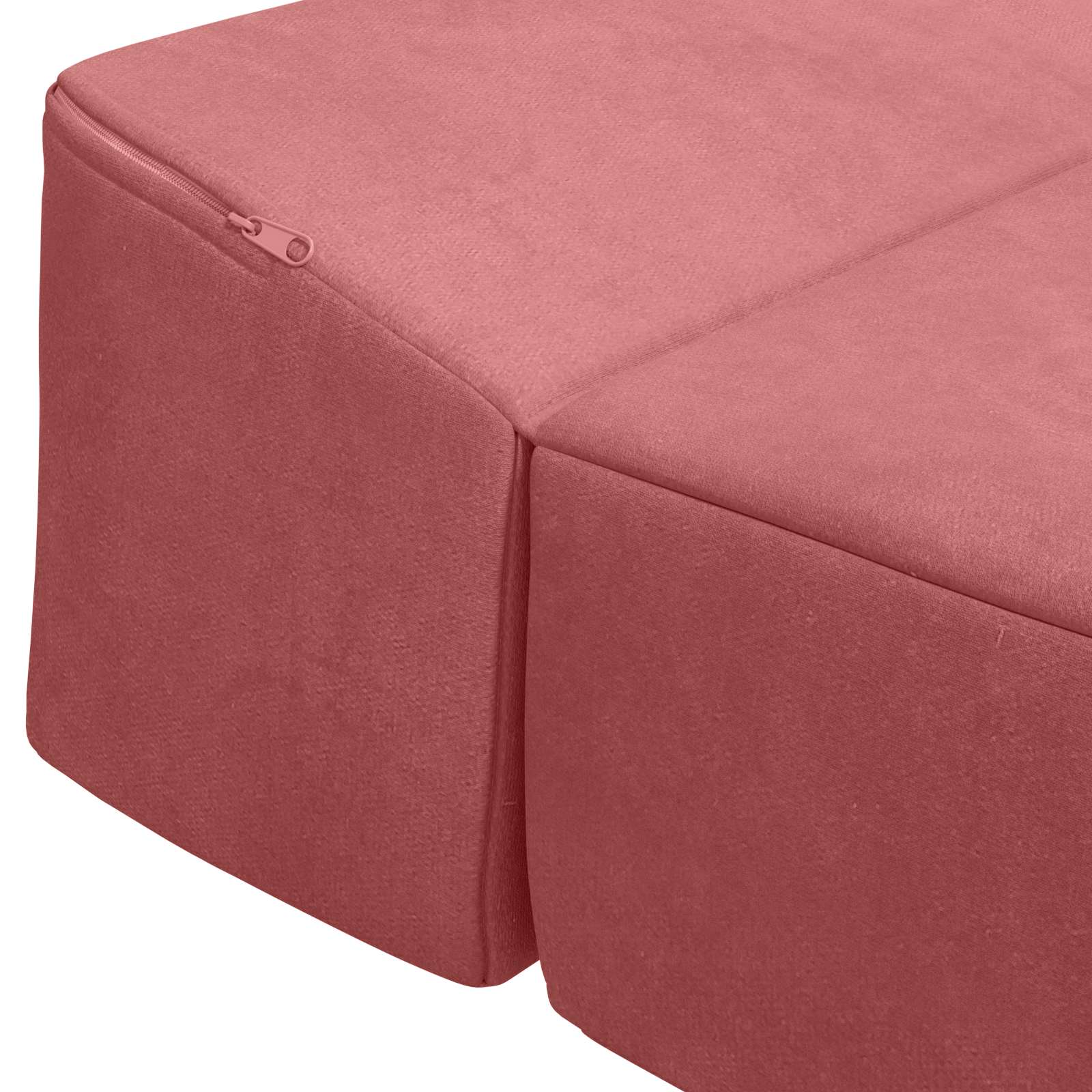 Sofa na razvlačenje Ružičasta 200 x 70 x 15 cm Baršun