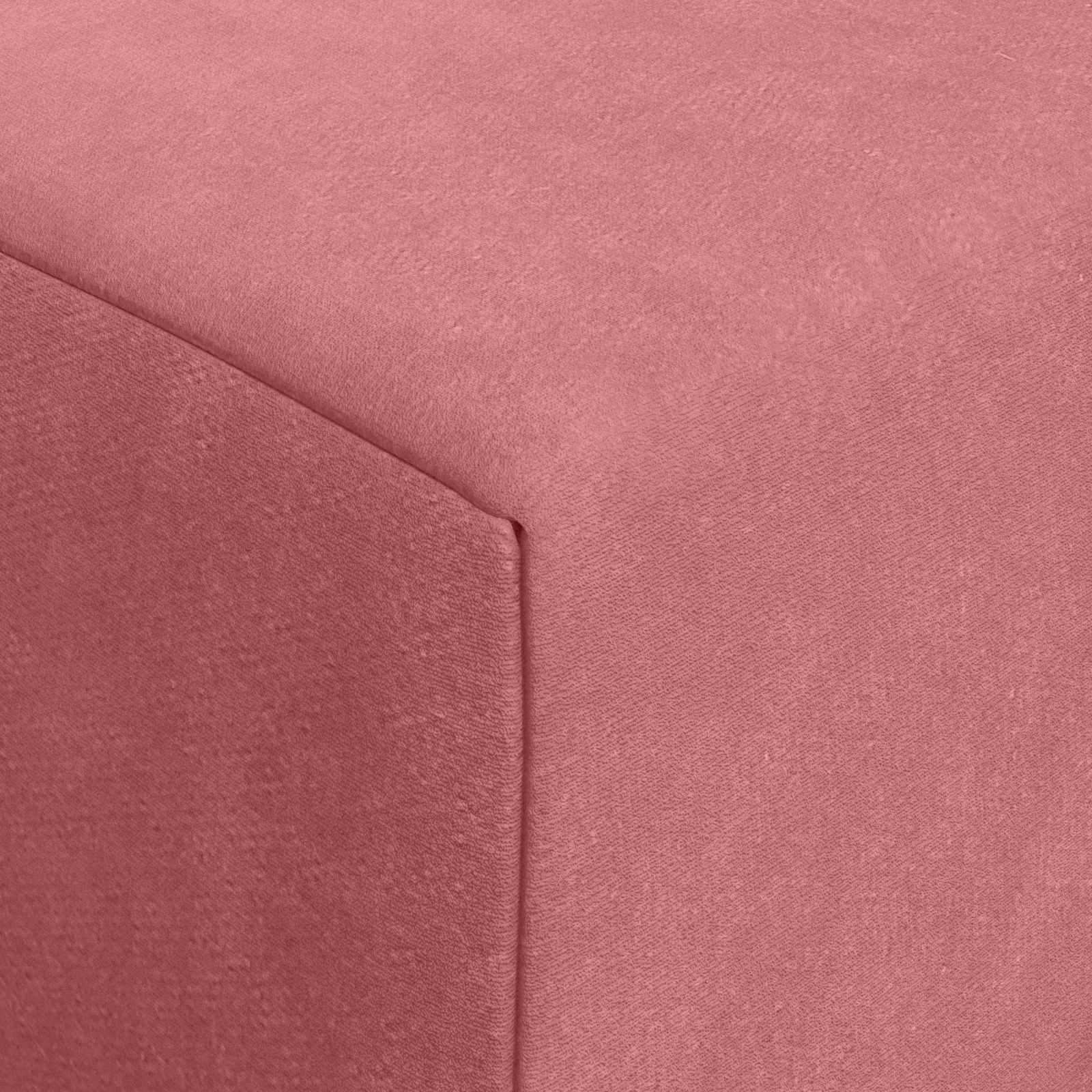 Sofa na razvlačenje Ružičasta 200 x 70 x 15 cm Baršun