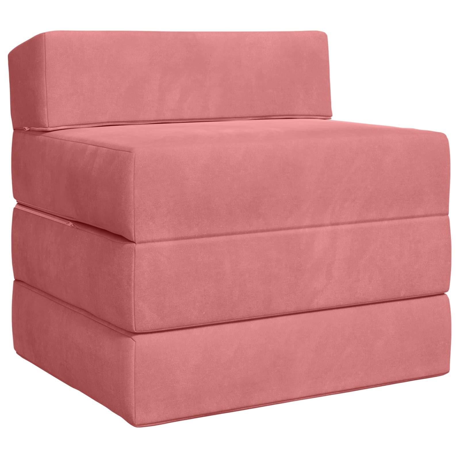 Sofa na razvlačenje Ružičasta 200 x 70 x 15 cm Baršun