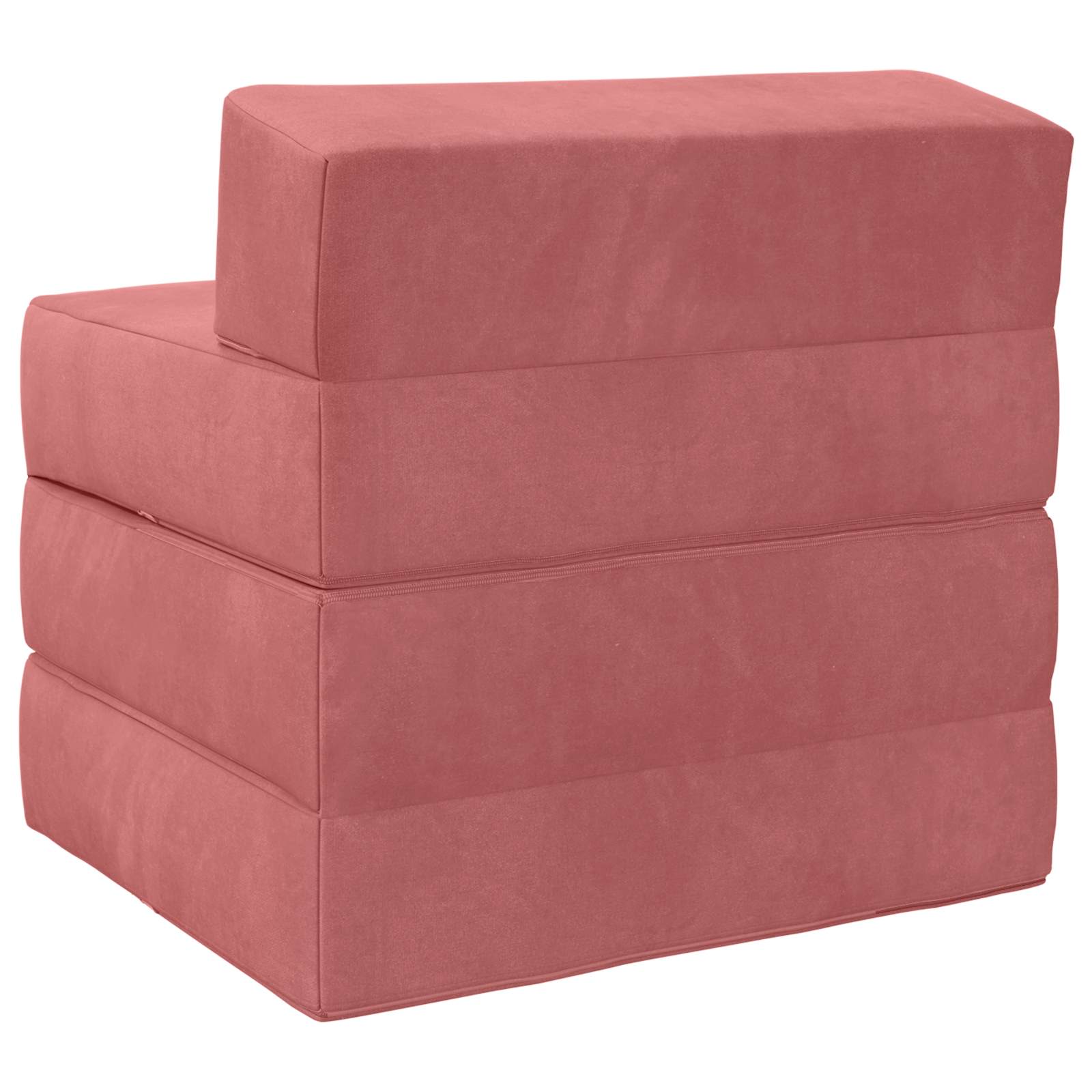 Sofa na razvlačenje Ružičasta 200 x 70 x 15 cm Baršun