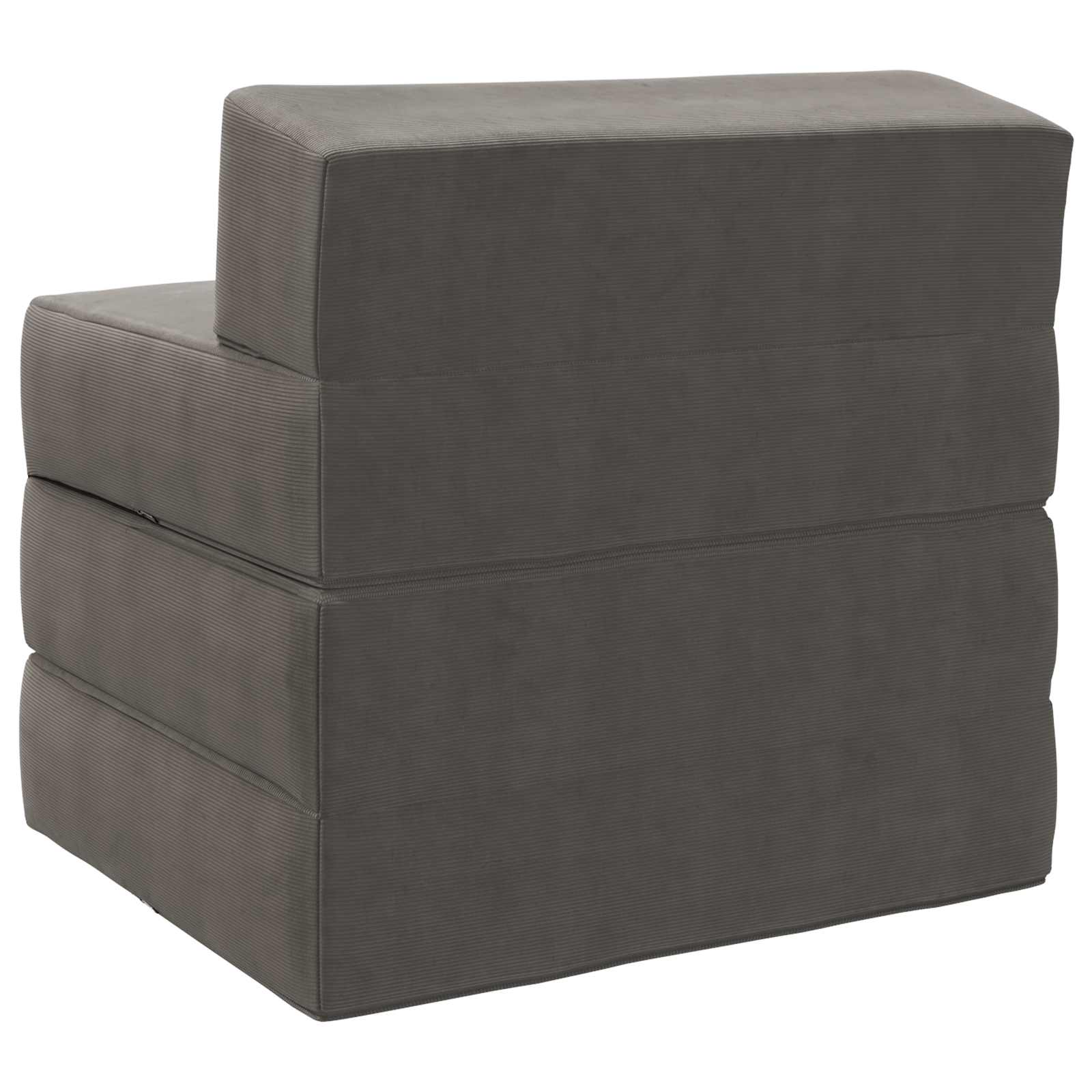 Sofa na razvlačenje Svjetlosiva 200 x 70 x 15 cm