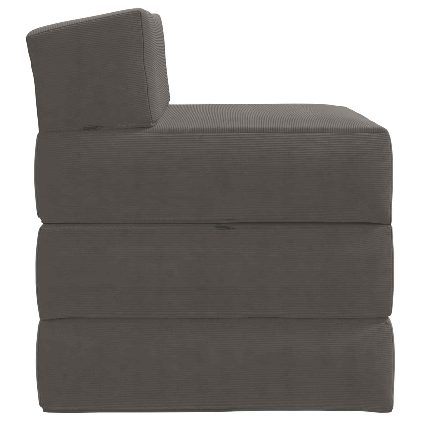 Sofa na razvlačenje Svjetlosiva 200 x 70 x 15 cm