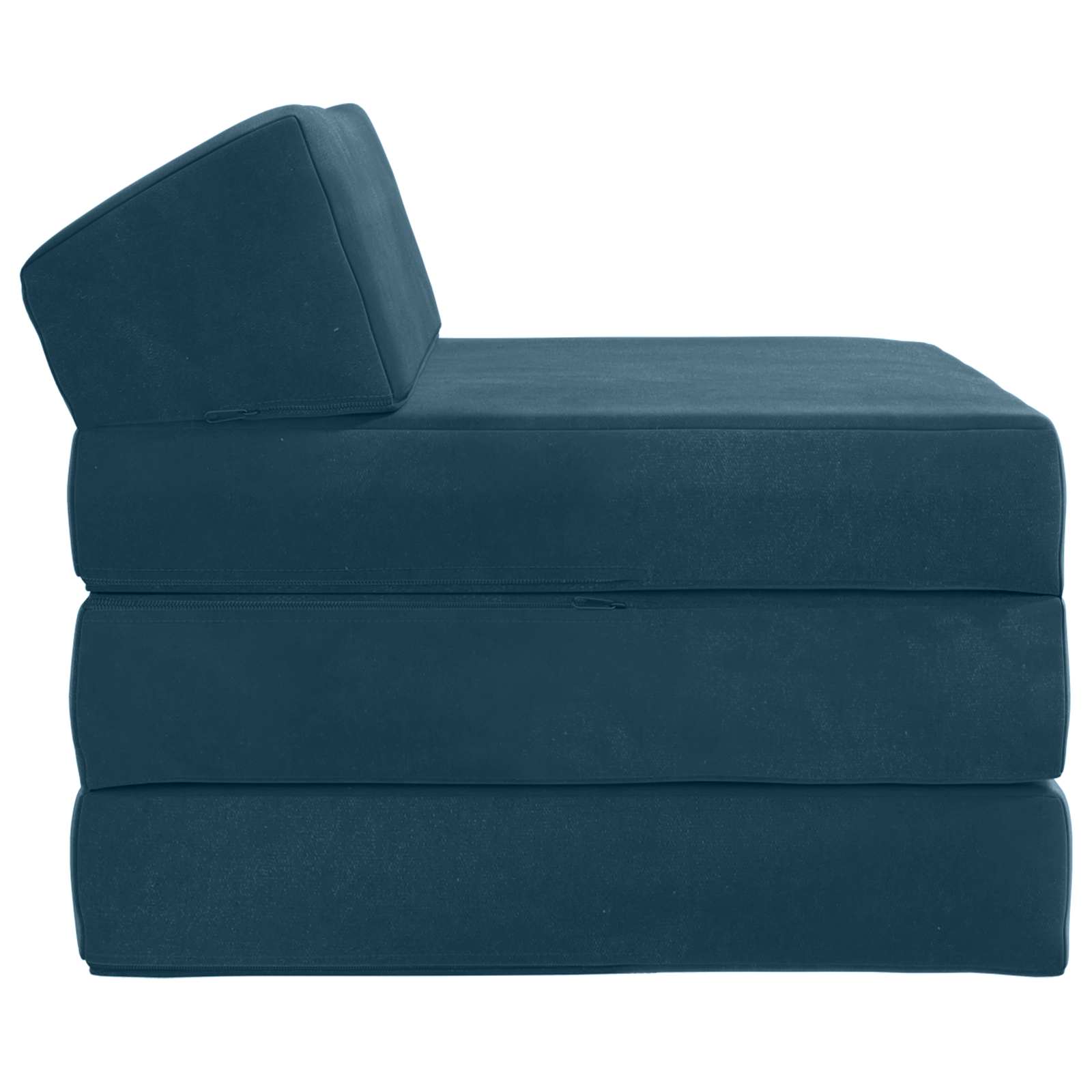 Sofa na razvlačenje Plava 200 x 70 x 10 cm Baršun
