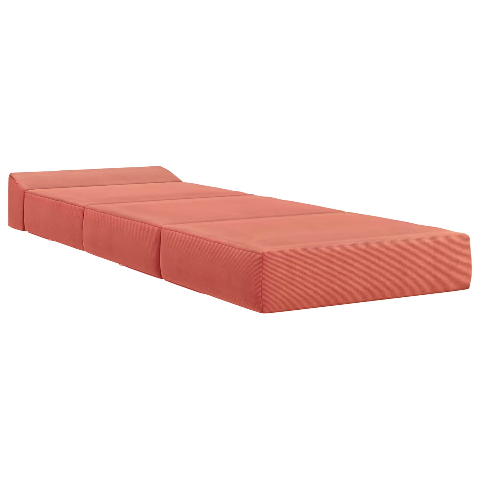 Sofa na razvlačenje Crvena narančasta 200 x 70 x 10 cm
