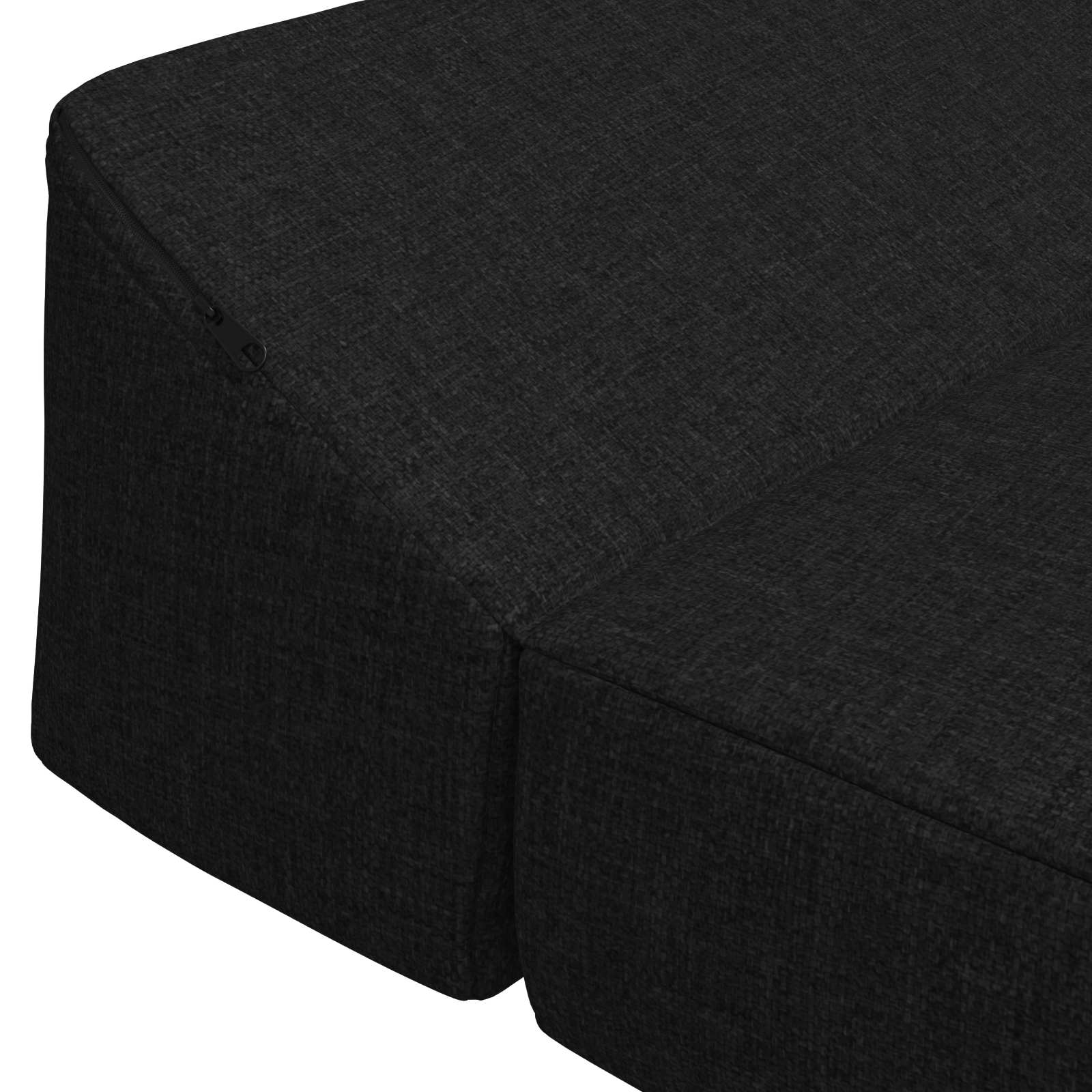 Sofa na razvlačenje Crna 120 x 60 x 49 cm Tkanina