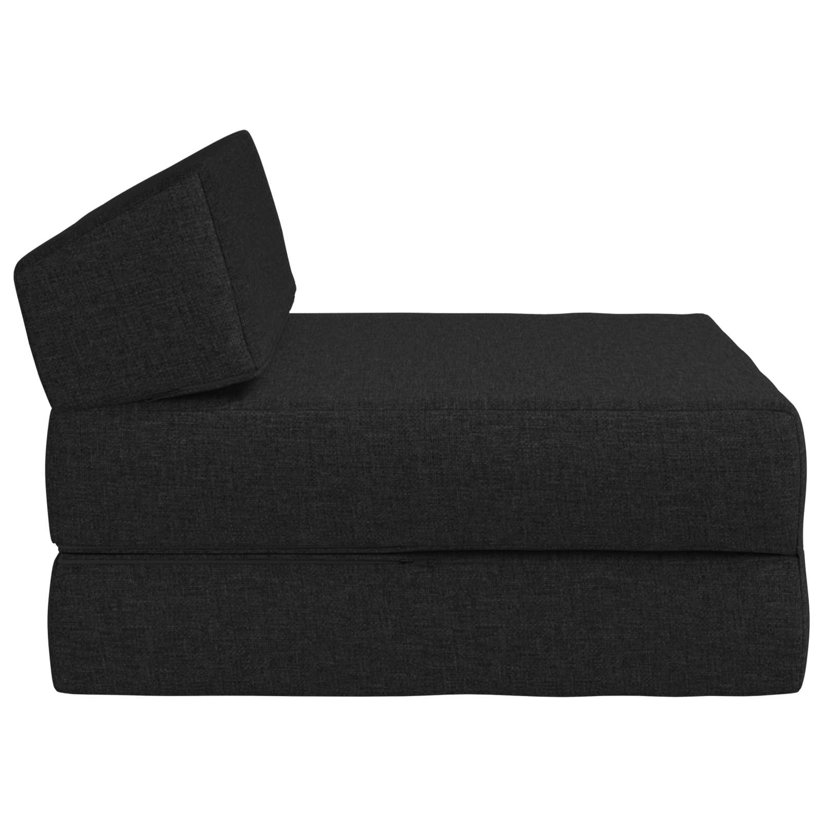 Sofa na razvlačenje Crna 60 x 70 x 41 cm Tkanina