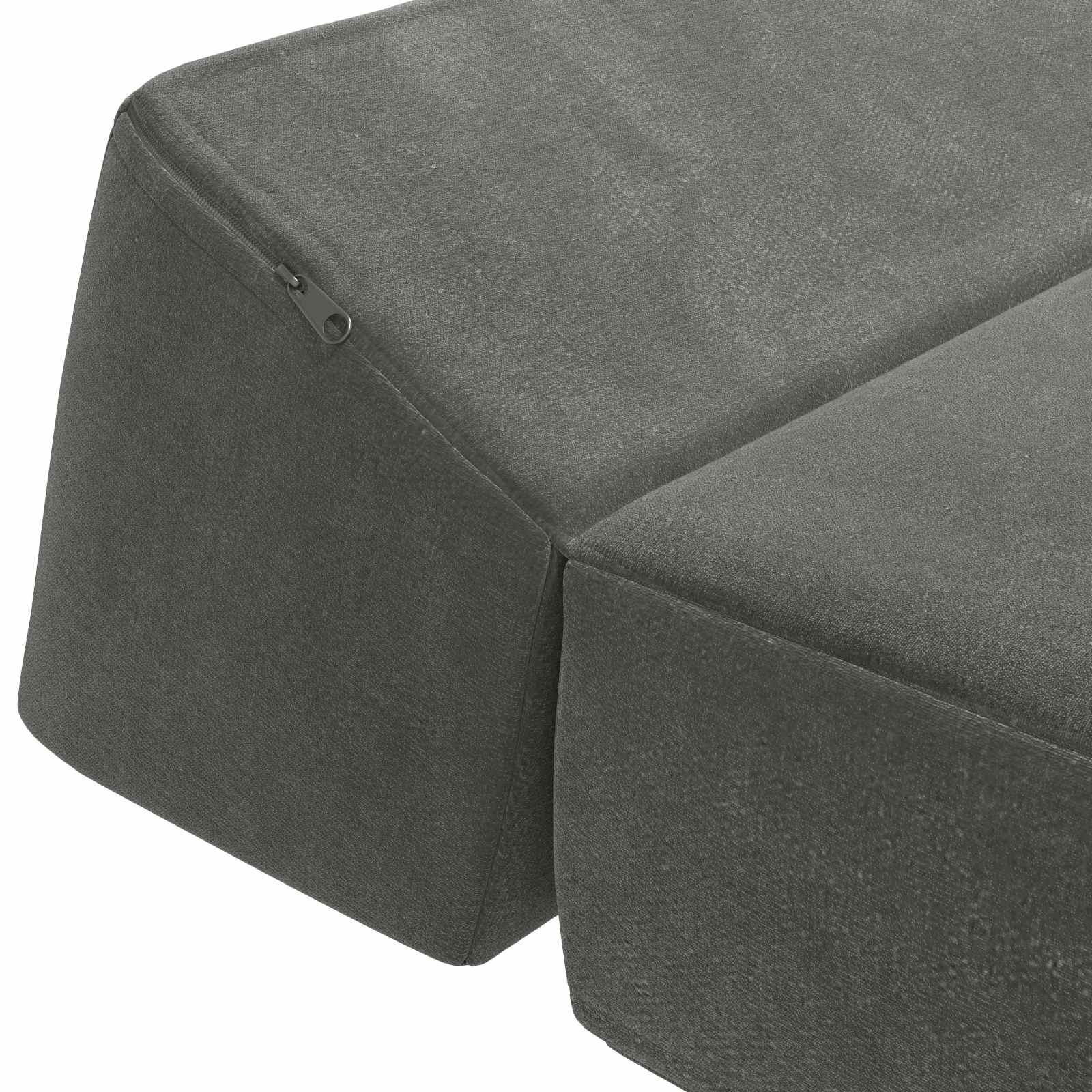 Sofa na razvlačenje Tamnosiva 60 x 70 x 41 cm Tkanina