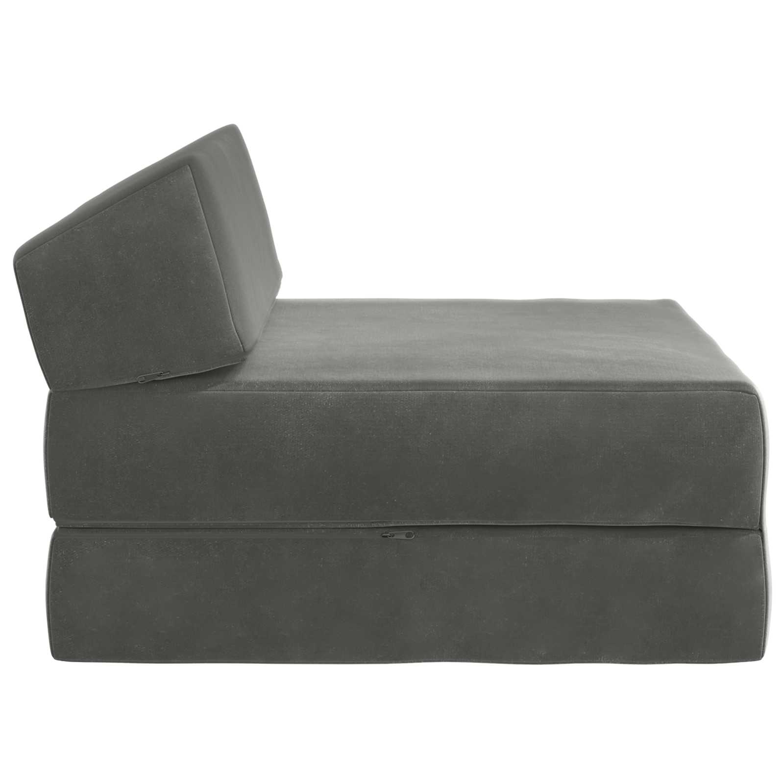 Sofa na razvlačenje Tamnosiva 60 x 70 x 41 cm Tkanina