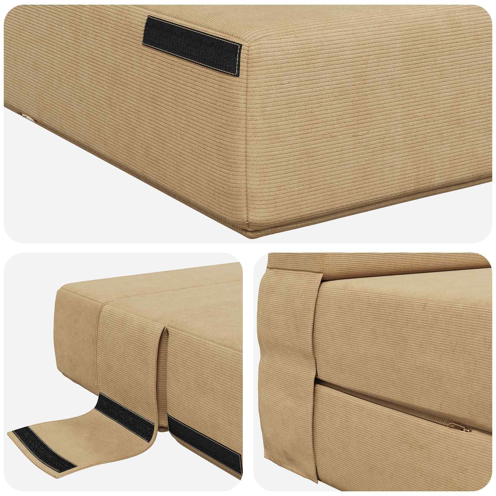Sofa na razvlačenje Zelena Siva 70 x 72 x 60 cm Tkanina