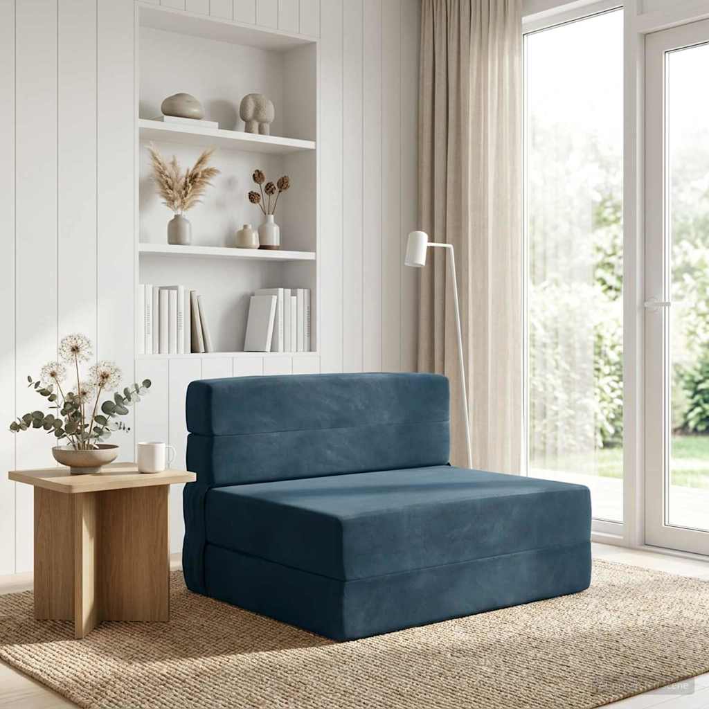 Sofa na razvlačenje Plava 70 x 80 x 60 cm Tkanina
