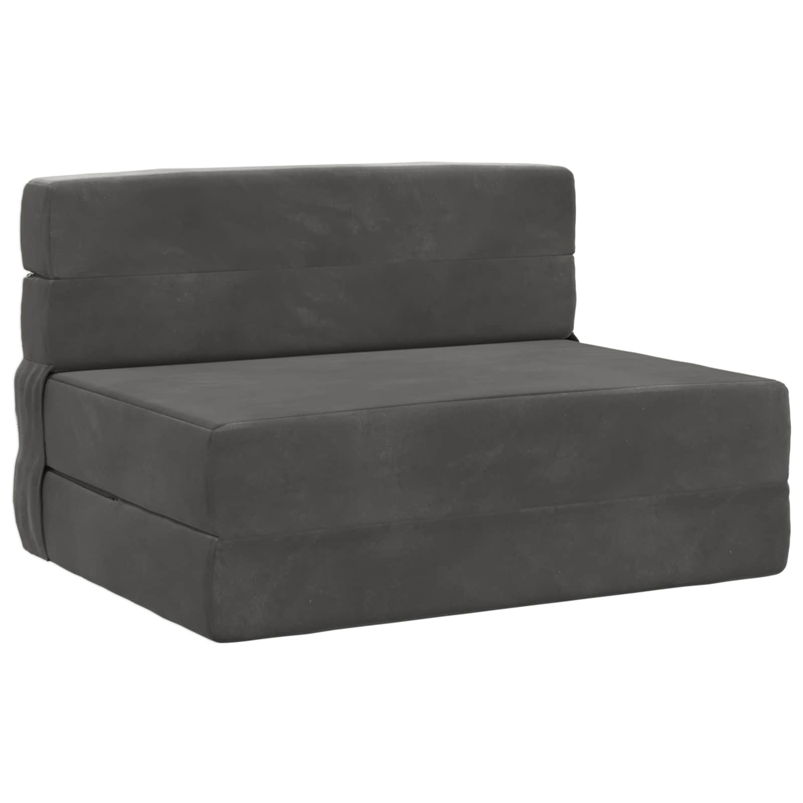 Sofa na razvlačenje Tamnosiva 100 x 80 x 60 cm Tkanina