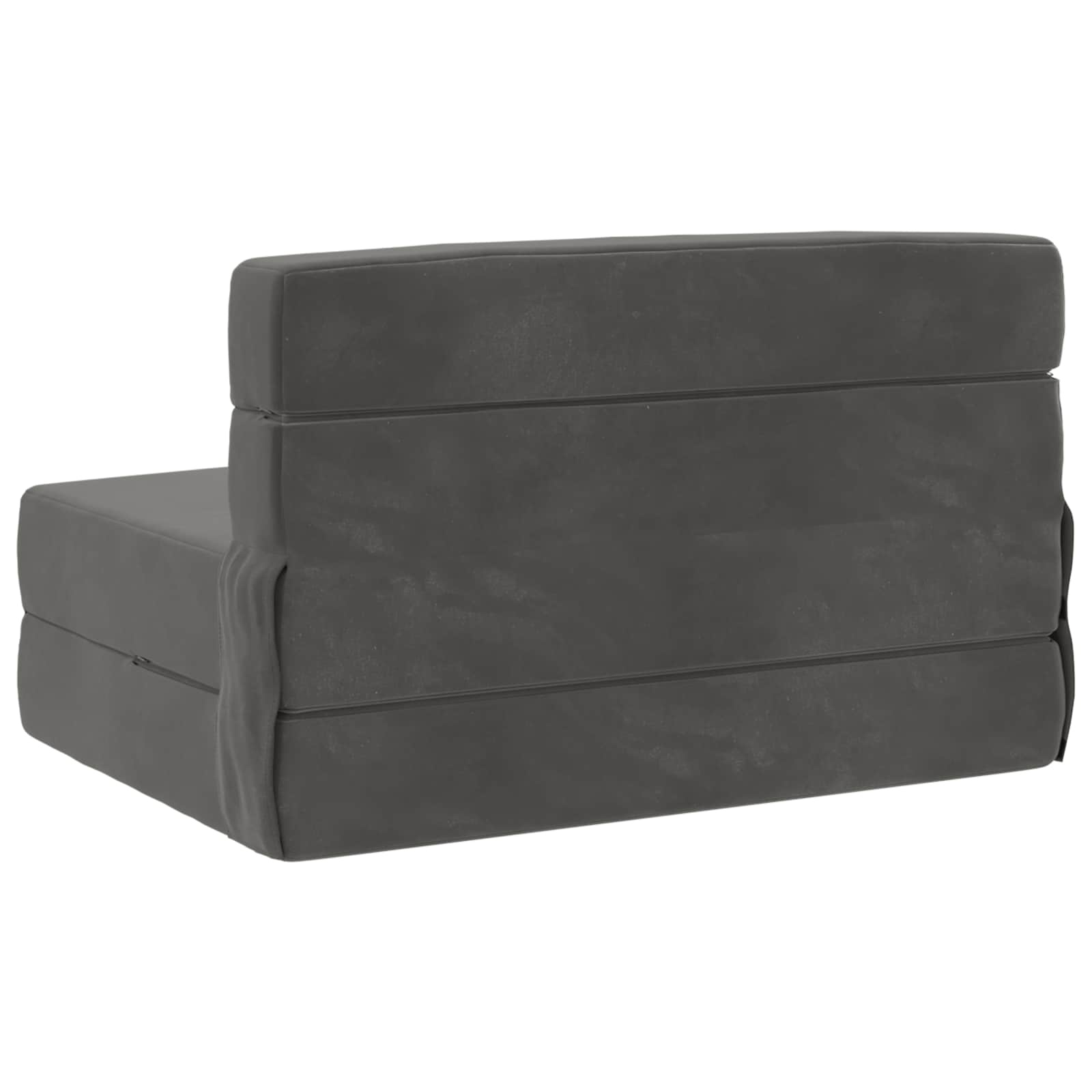 Sofa na razvlačenje Tamnosiva 100 x 80 x 60 cm Tkanina