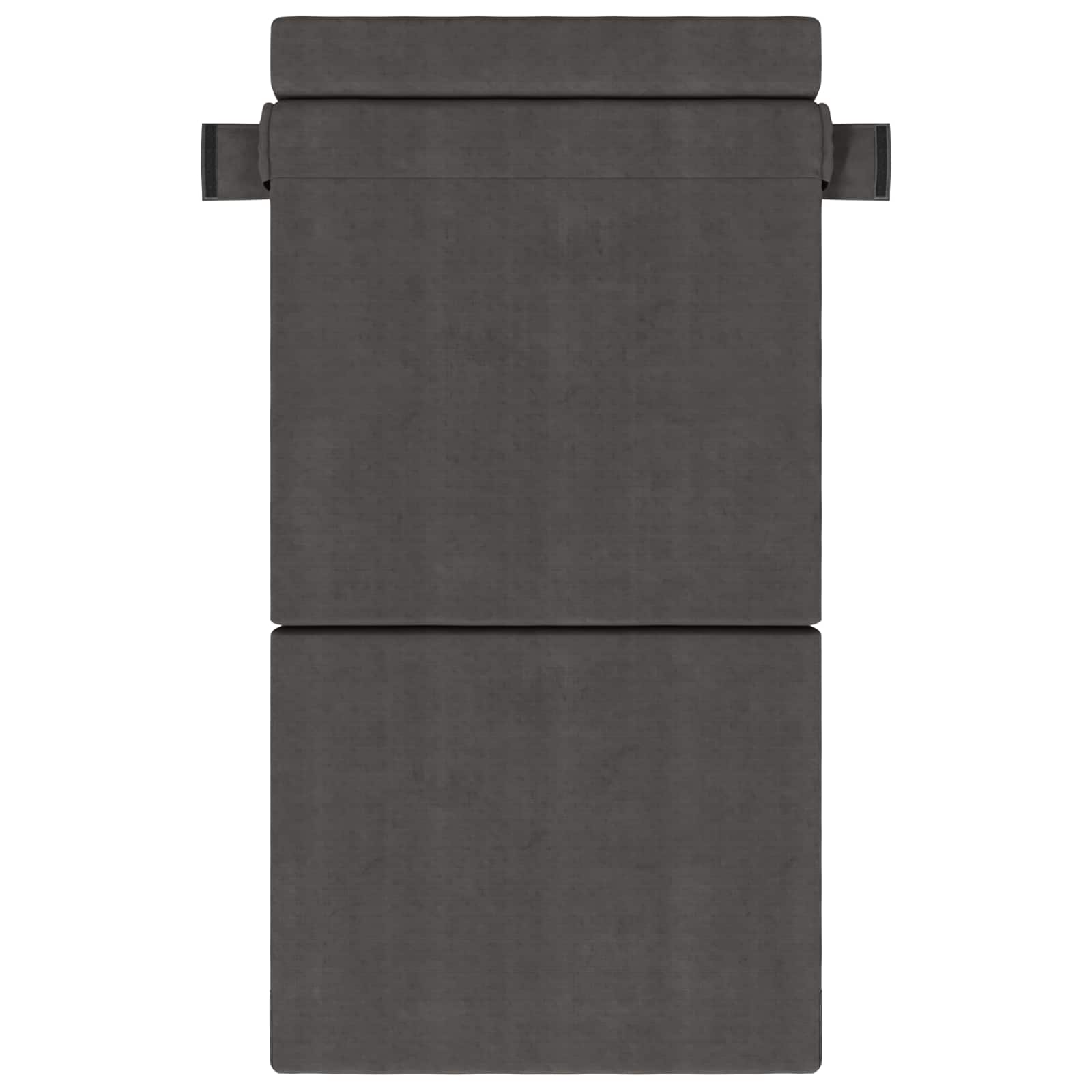 Sofa na razvlačenje Tamnosiva 100 x 80 x 60 cm Tkanina