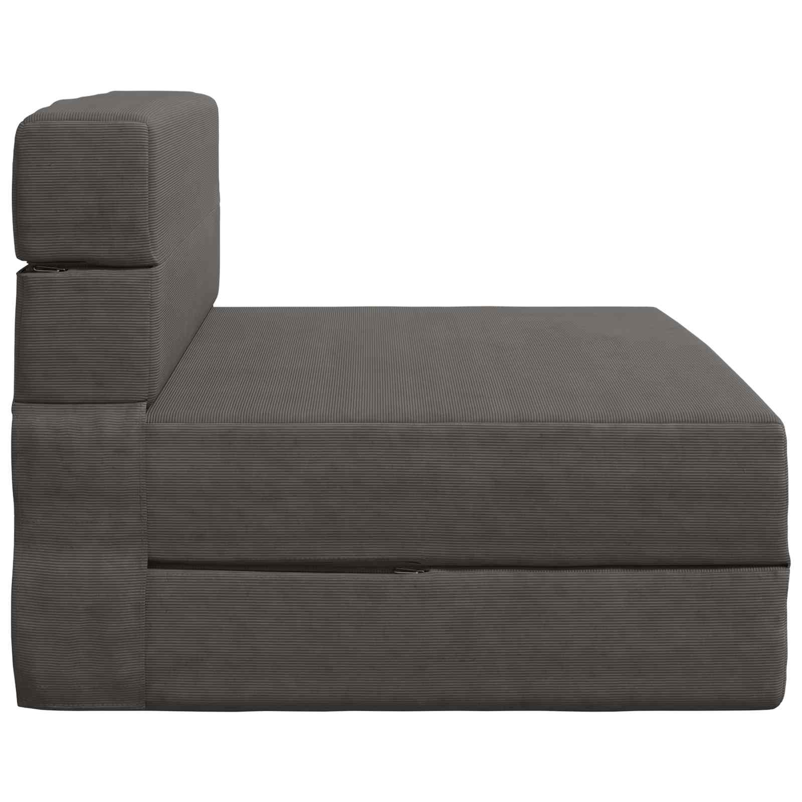 Sofa na razvlačenje Tamnosiva 100 x 80 x 60 cm Tkanina