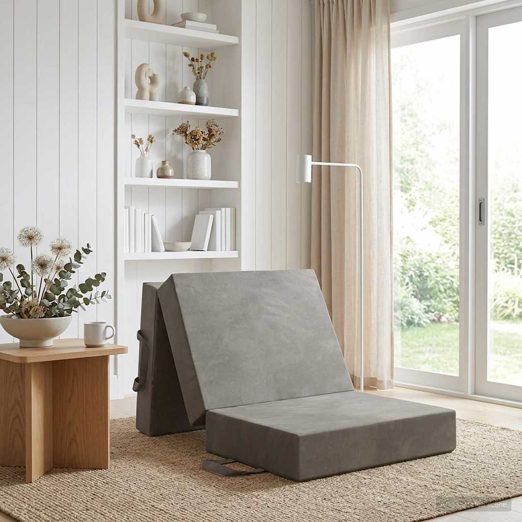 Sofa na razvlačenje 75 x 67 x 45 cm Svjetlosiva