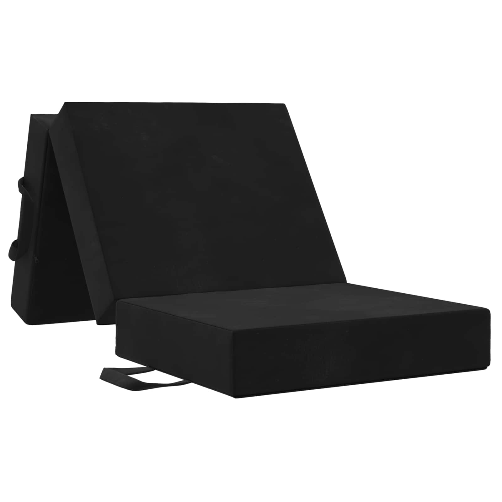 Sofa na razvlačenje 75 x 67 x 45 cm Crna