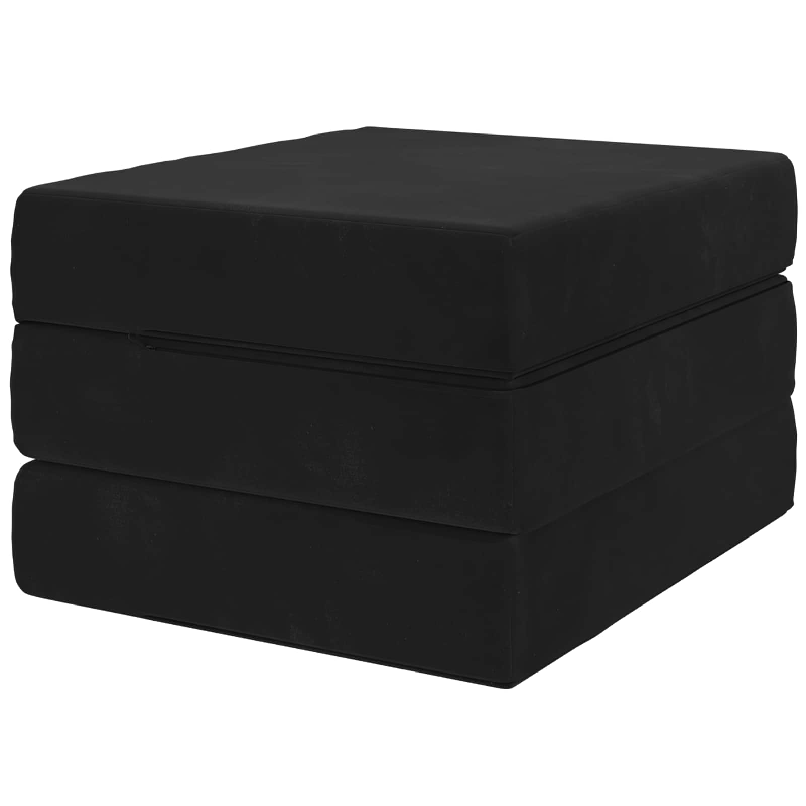 Sofa na razvlačenje 75 x 67 x 45 cm Crna