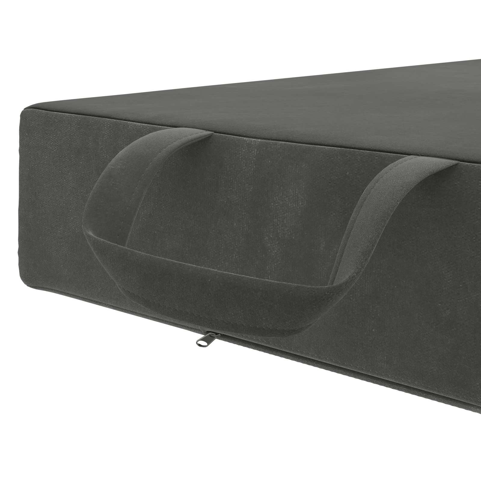 Sofa na razvlačenje 90 x 67 x 45 cm Tamnosiva