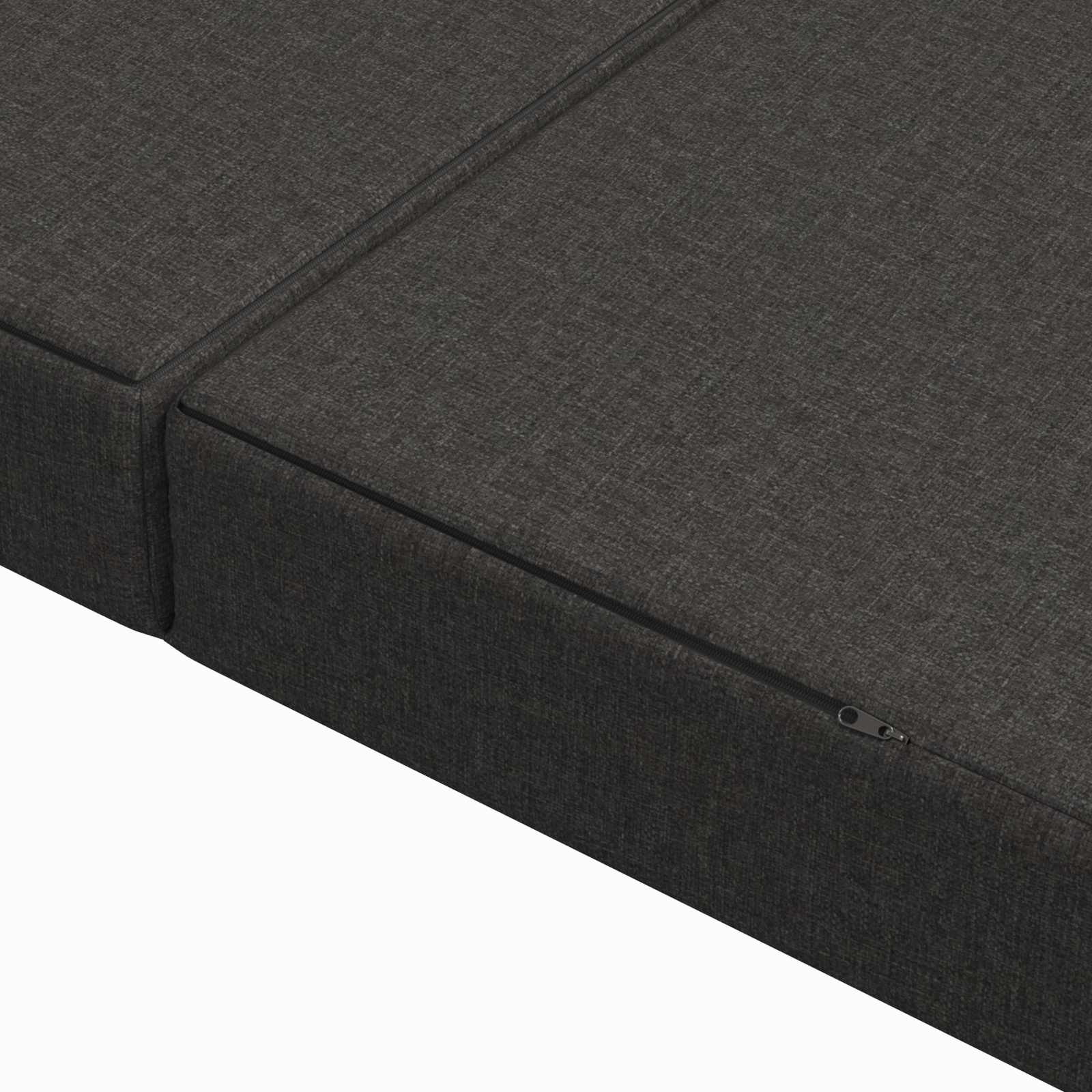 Sofa na razvlačenje 120 x 67 x 45 cm Tamnosiva
