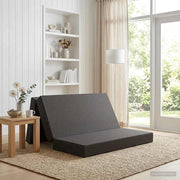 Sofa na razvlačenje 160 x 67 x 45 cm Tamnosiva