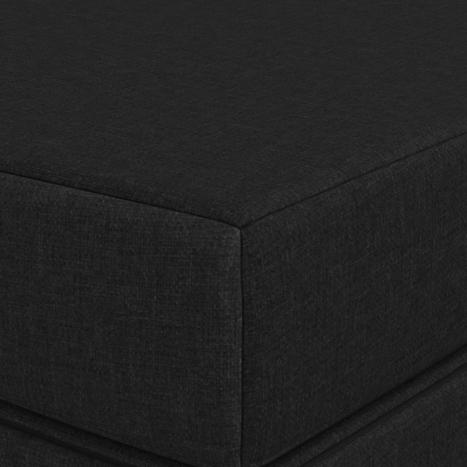 Sofa na razvlačenje 120 x 67 x 45 cm Crna