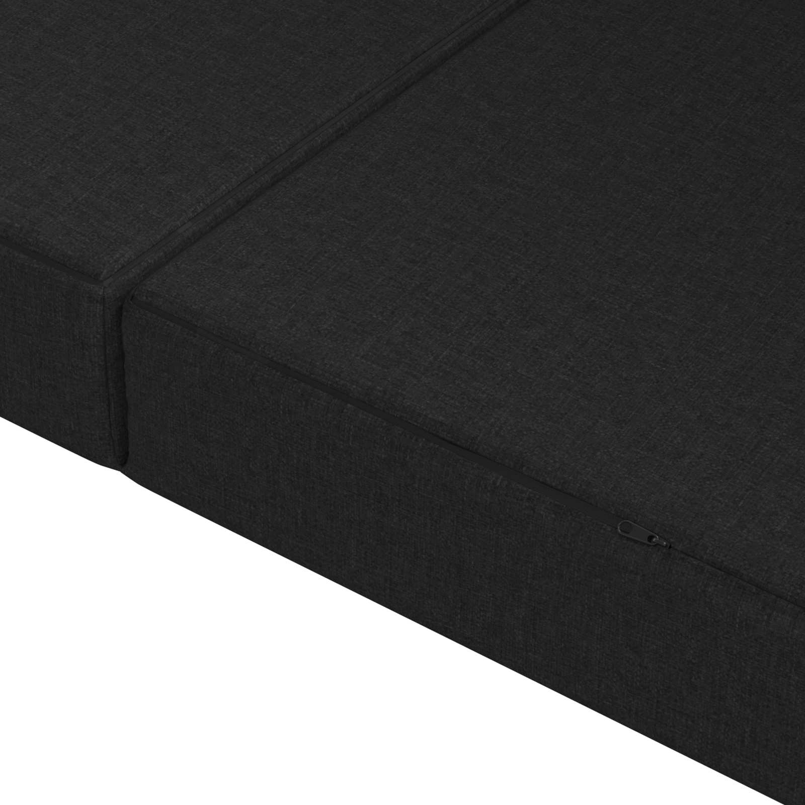 Sofa na razvlačenje 120 x 67 x 45 cm Crna