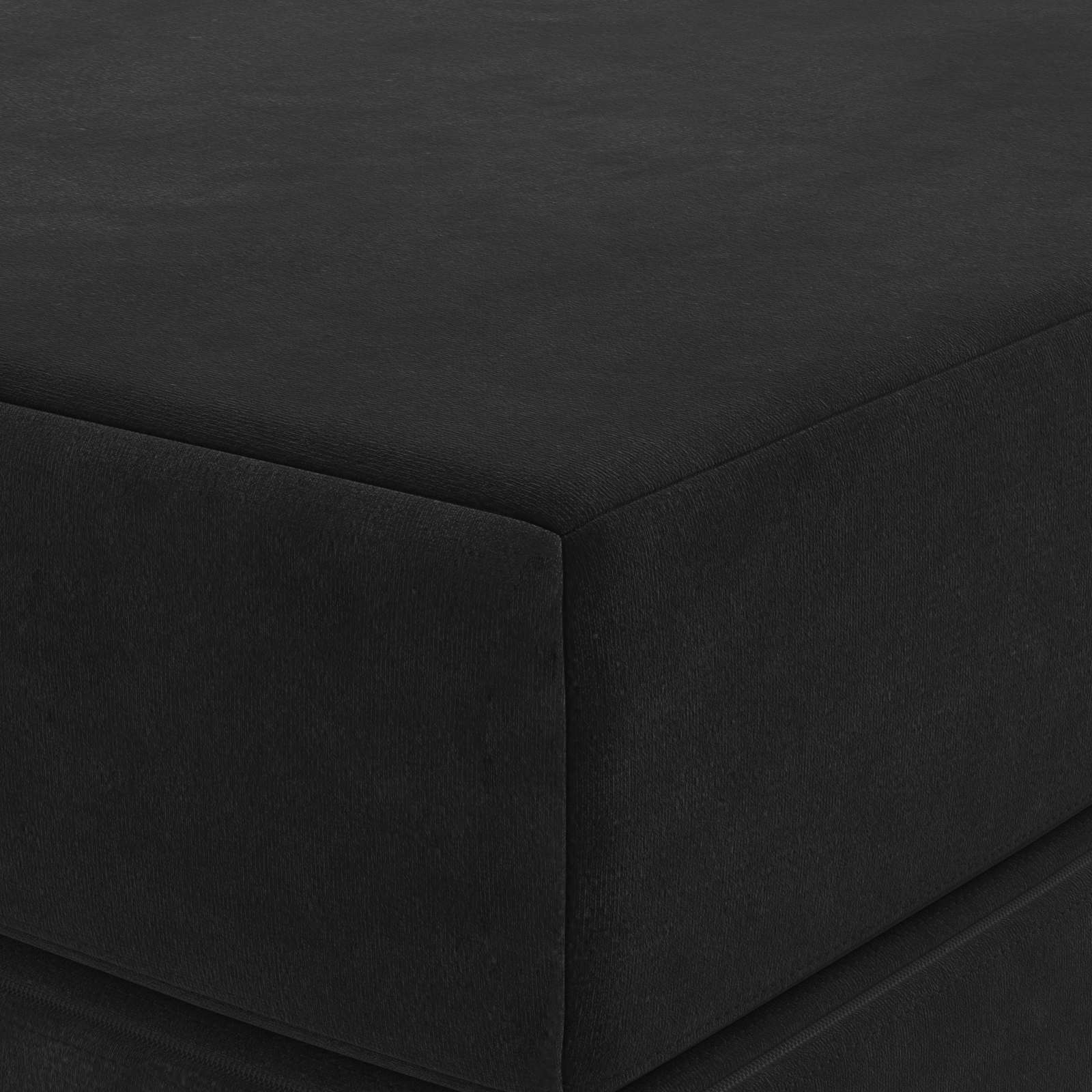 Sofa na razvlačenje 120 x 67 x 45 cm Crna