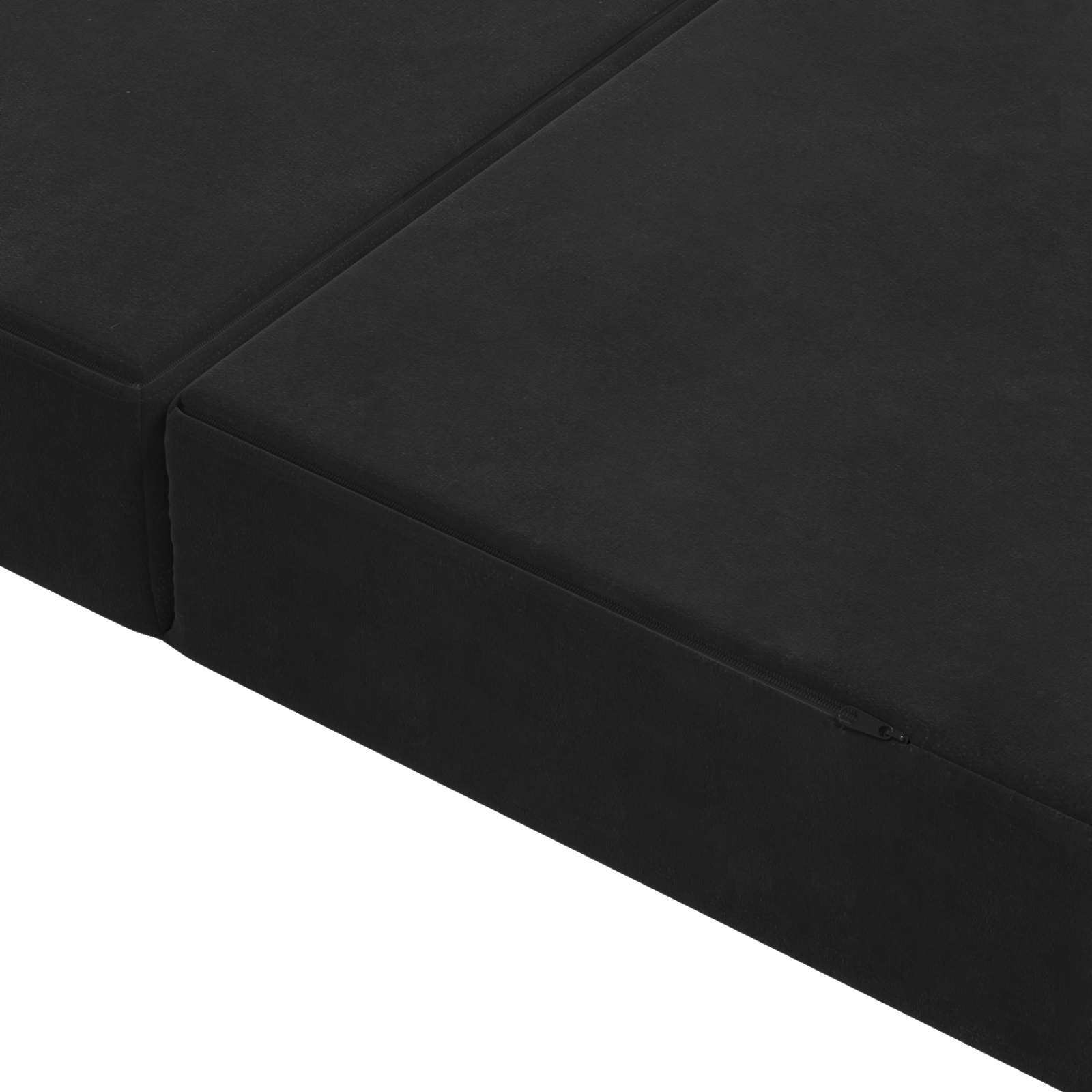 Sofa na razvlačenje 120 x 67 x 45 cm Crna