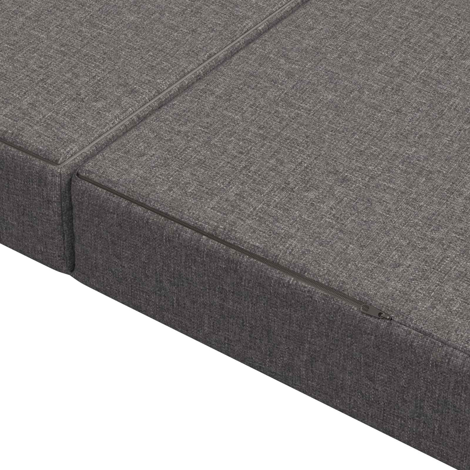 Sofa na razvlačenje 160 x 67 x 45 cm Svjetlosiva