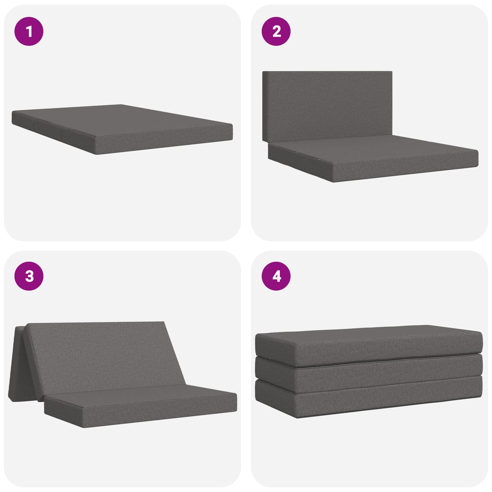 Sofa na razvlačenje 160 x 67 x 45 cm Svjetlosiva