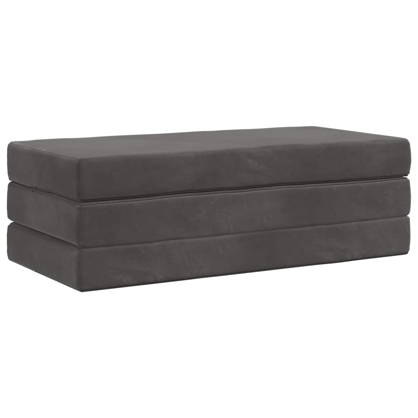 Sofa na razvlačenje 160 x 67 x 45 cm Tamnosiva