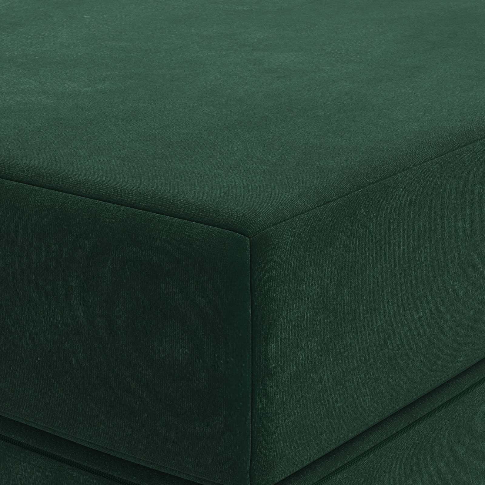 Sofa na razvlačenje 160 x 67 x 45 cm Tamnozelena