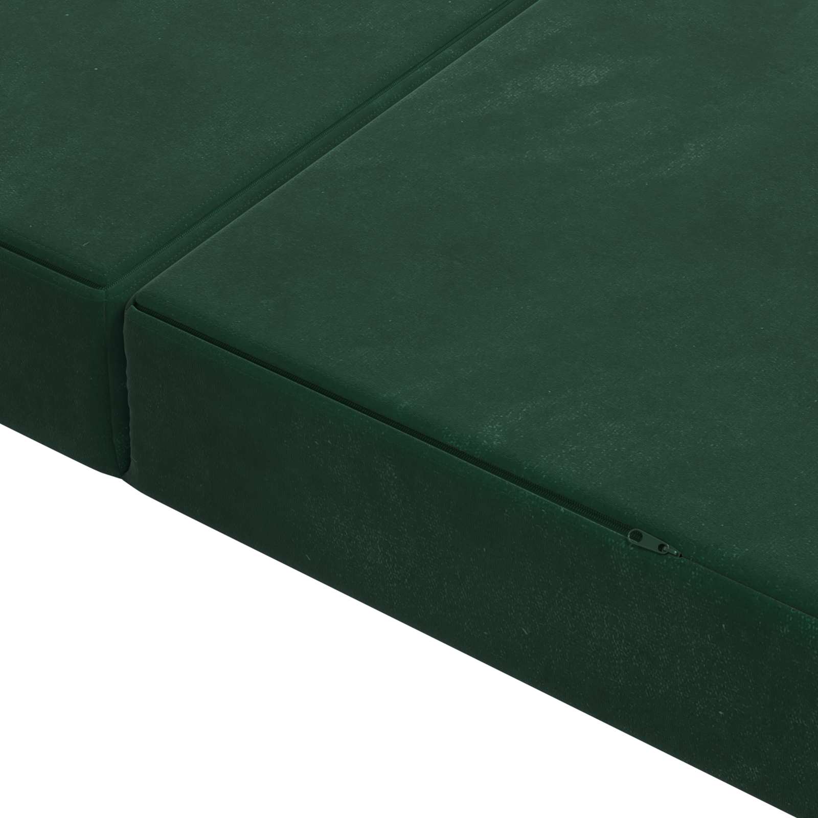 Sofa na razvlačenje 160 x 67 x 45 cm Tamnozelena