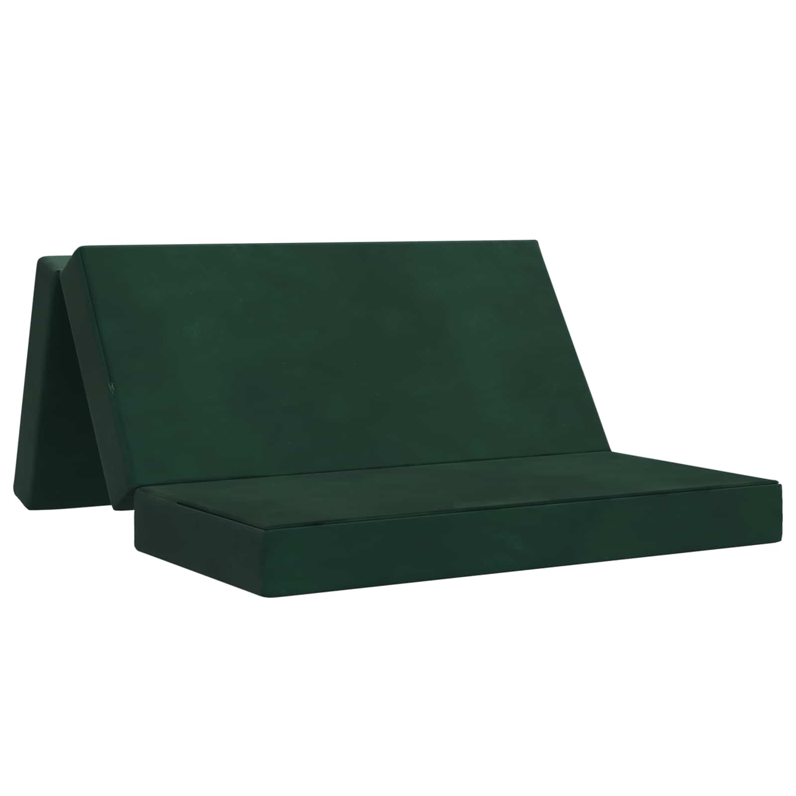Sofa na razvlačenje 160 x 67 x 45 cm Tamnozelena