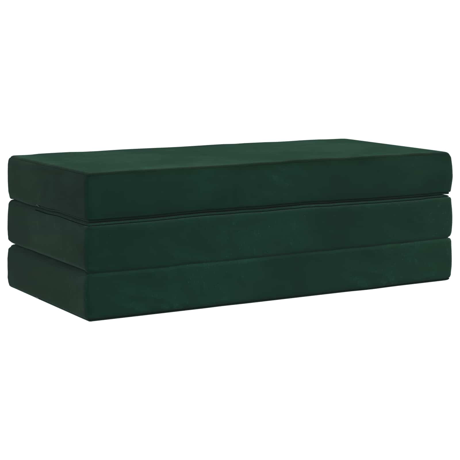 Sofa na razvlačenje 160 x 67 x 45 cm Tamnozelena