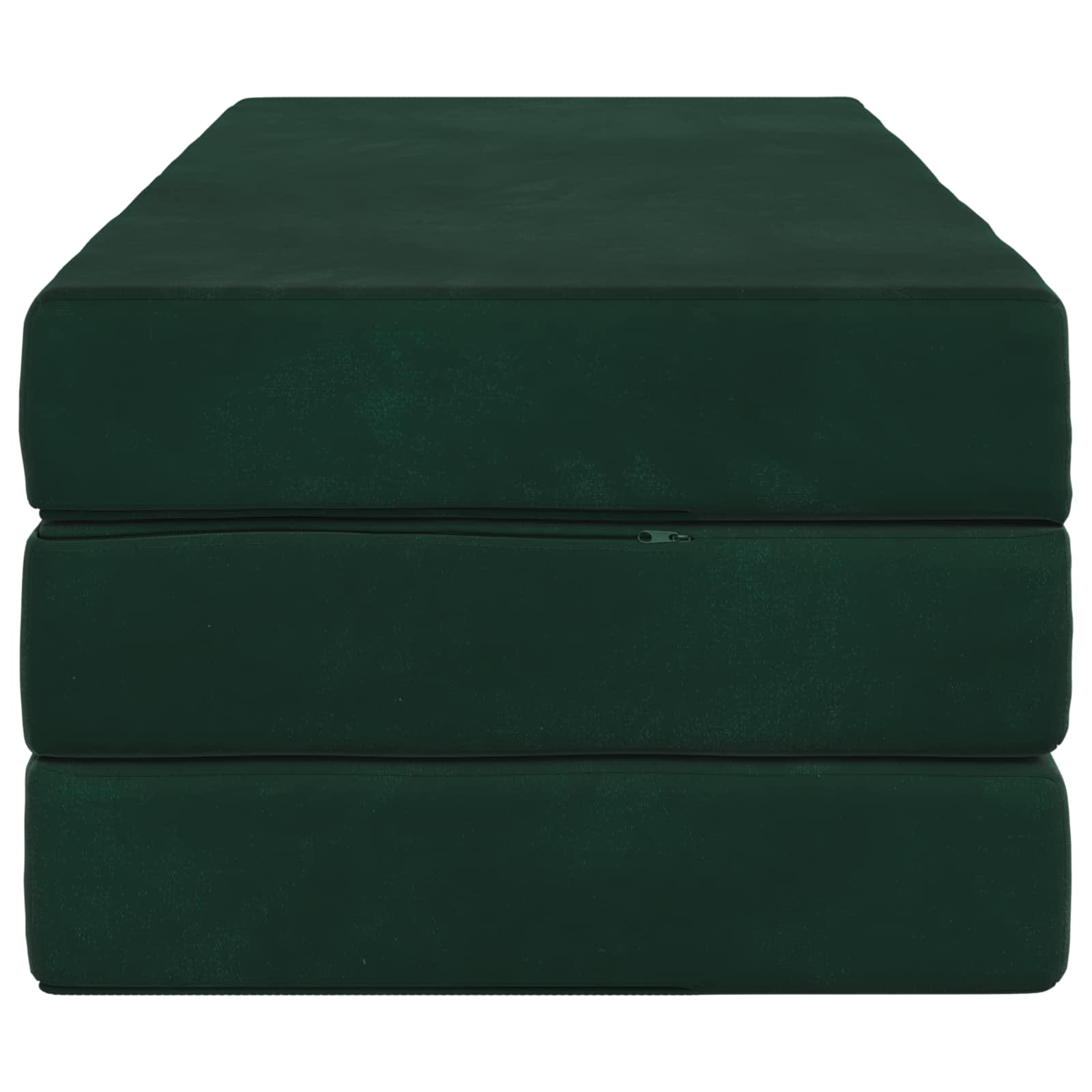 Sofa na razvlačenje 160 x 67 x 45 cm Tamnozelena
