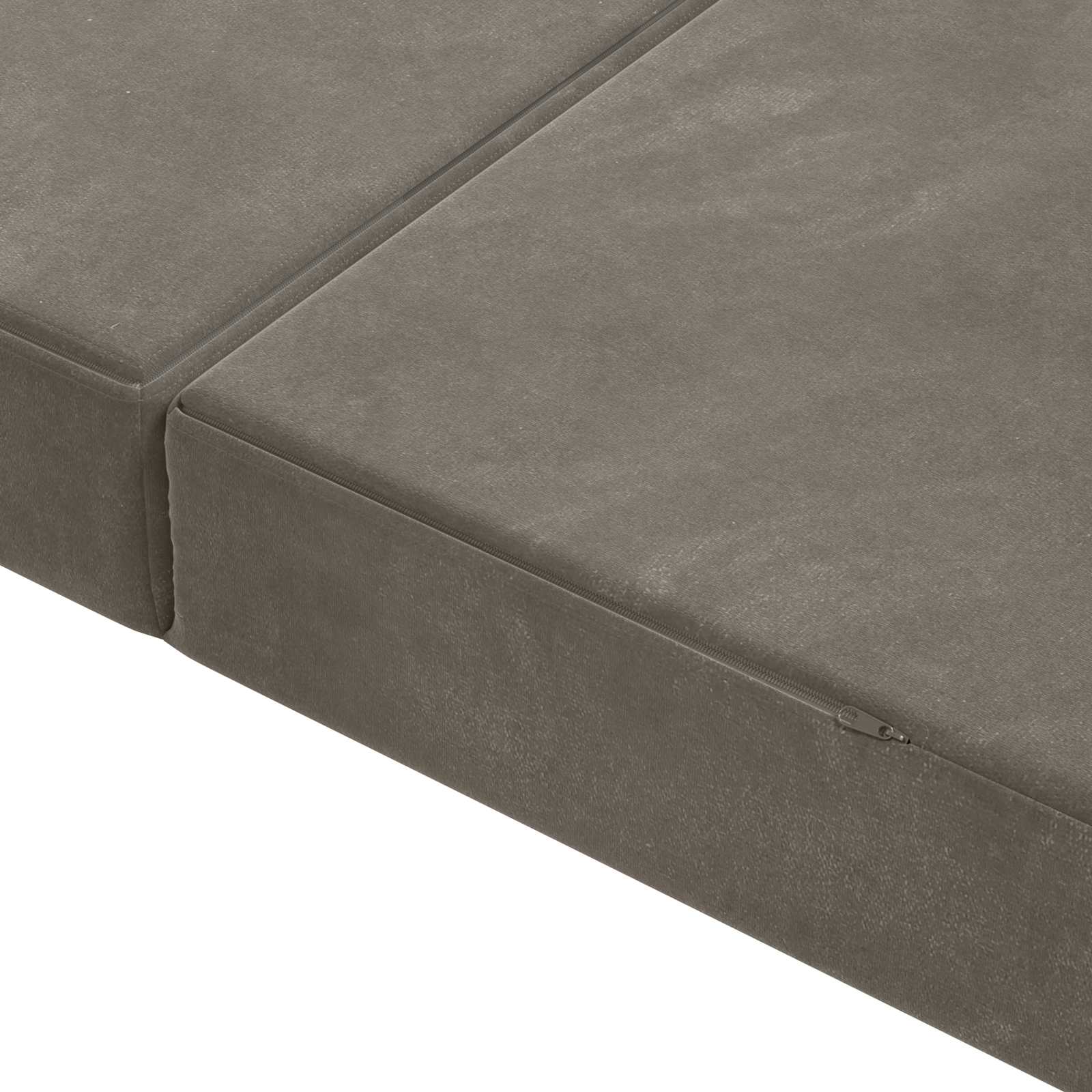 Sofa na razvlačenje 160 x 67 x 45 cm Svjetlosiva