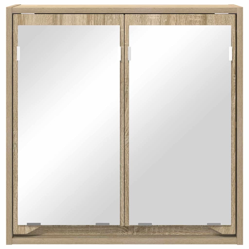 Kupaonski ormar s ogledalom Zidne Sonoma hrast 60 x 20 x 60 cm