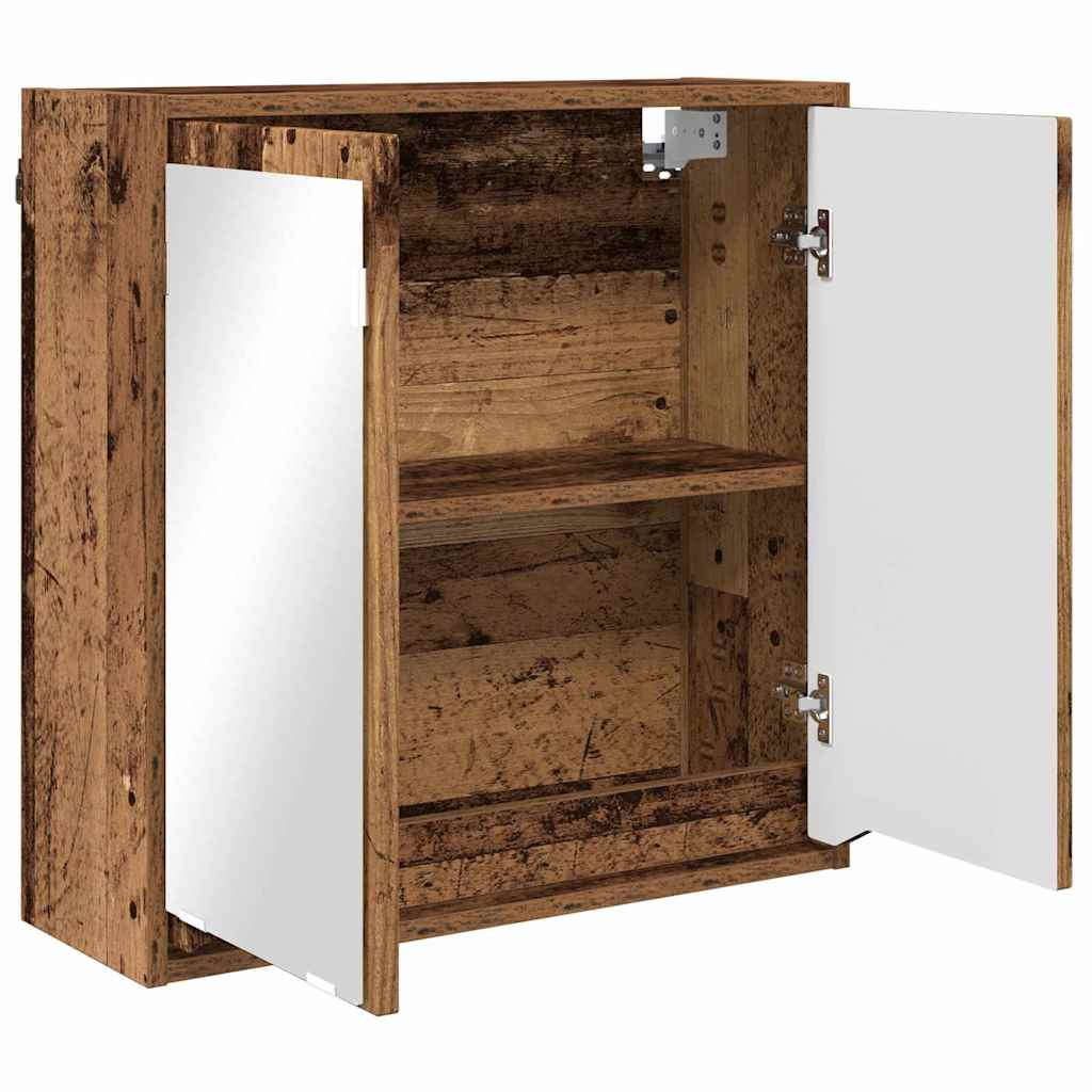 Kupaonski ormar s ogledalom Zidne Staro drvo 60 x 20 x 60 cm