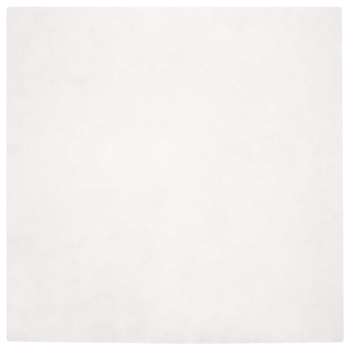 Protuklizni tepih od umjetnog zečjeg krzna OLITE Bijela 120 x 120 cm