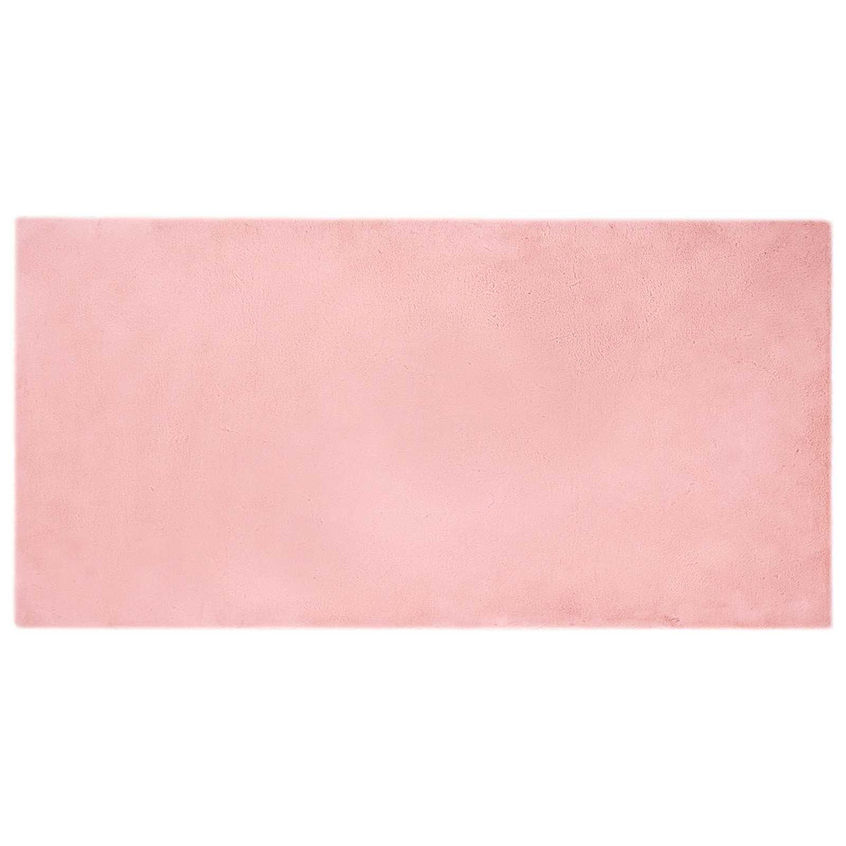 Protuklizni tepih od umjetnog zečjeg krzna OLITE Ružičasta 100 x 200 cm