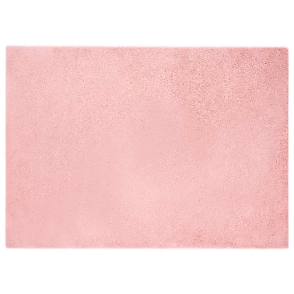 Protuklizni tepih od umjetnog zečjeg krzna OLITE Ružičasta 200 x 280 cm