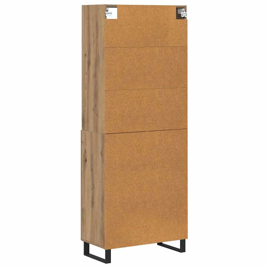 Highboard 2 pcs Umjetnički hrast Konstruirano drvo